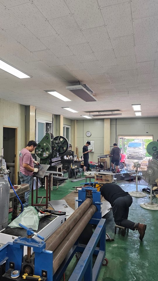 공장 닥트 제작 과정